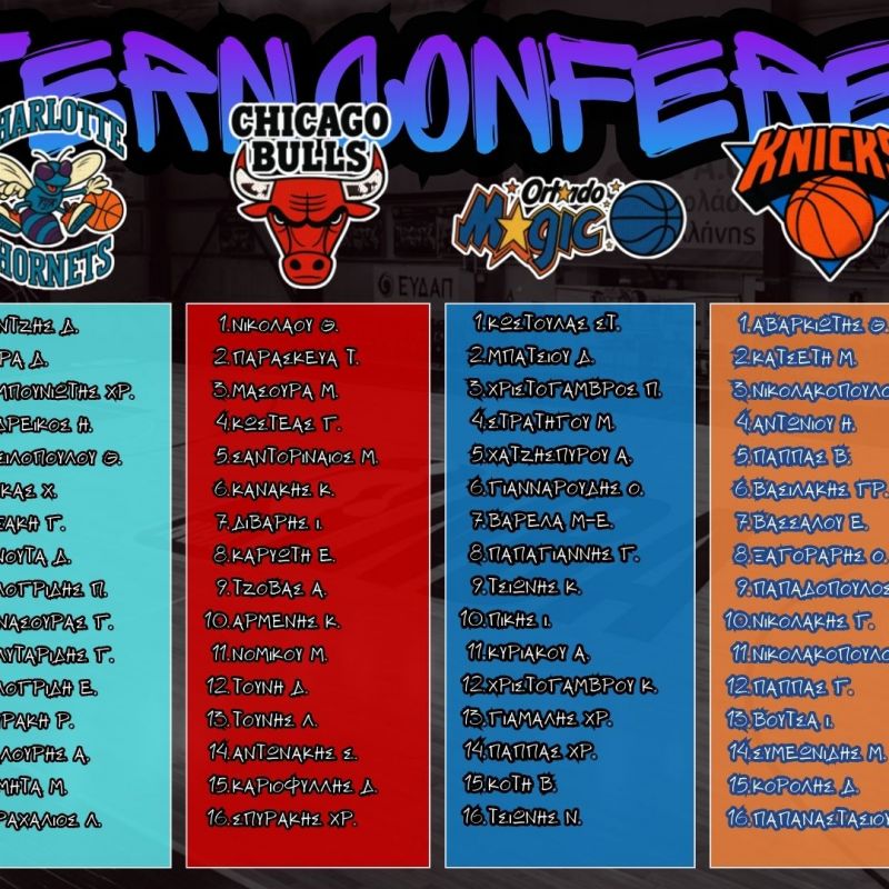 EASTERN CONFERENCE ROSTERS